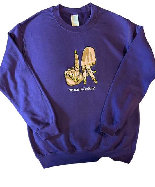 LA Logo Embroidered Crewneck